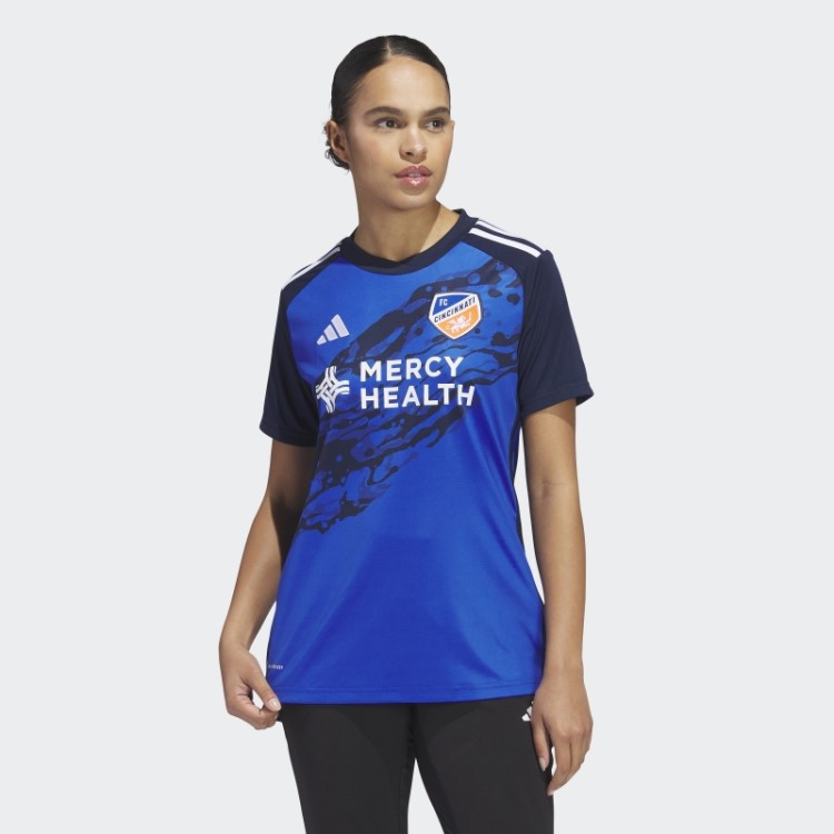 Camisa Azul Adidas Fc Cincinnati 23/24 Em Casa