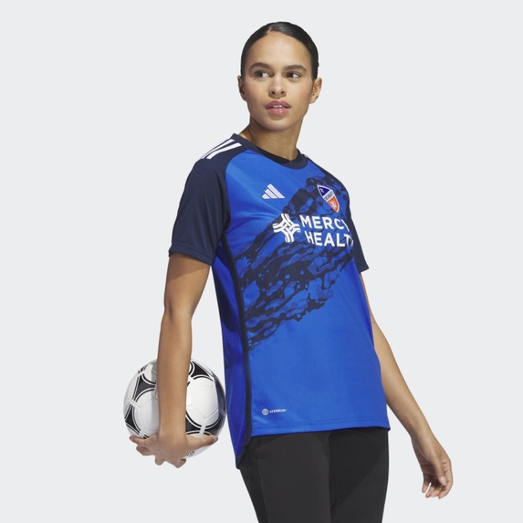 Camisa Azul Adidas Fc Cincinnati 23/24 Em Casa