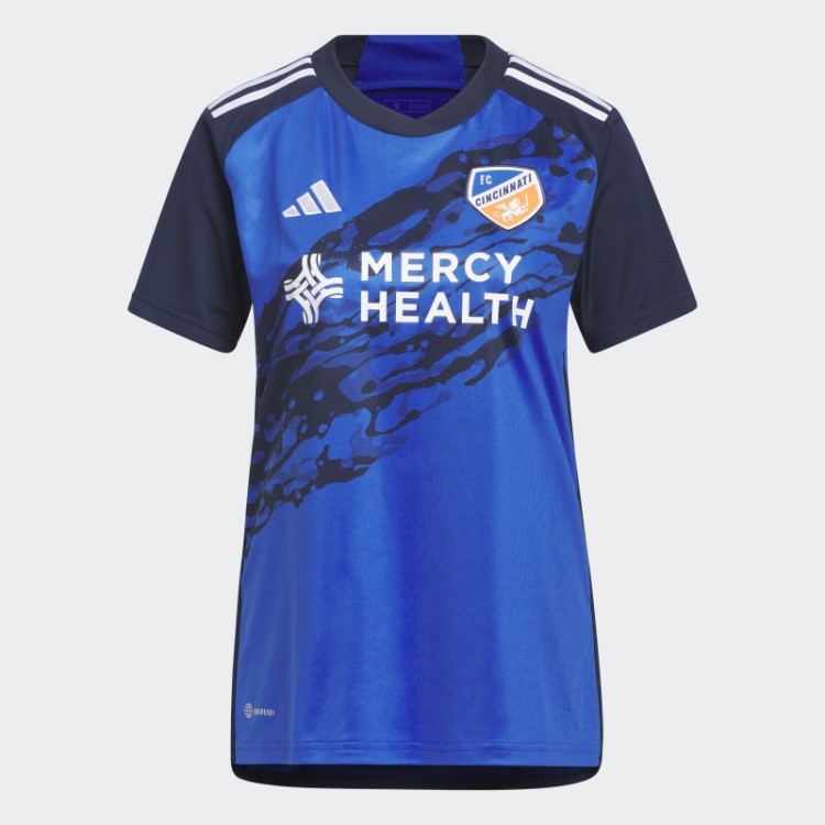 Camisa Azul Adidas Fc Cincinnati 23/24 Em Casa