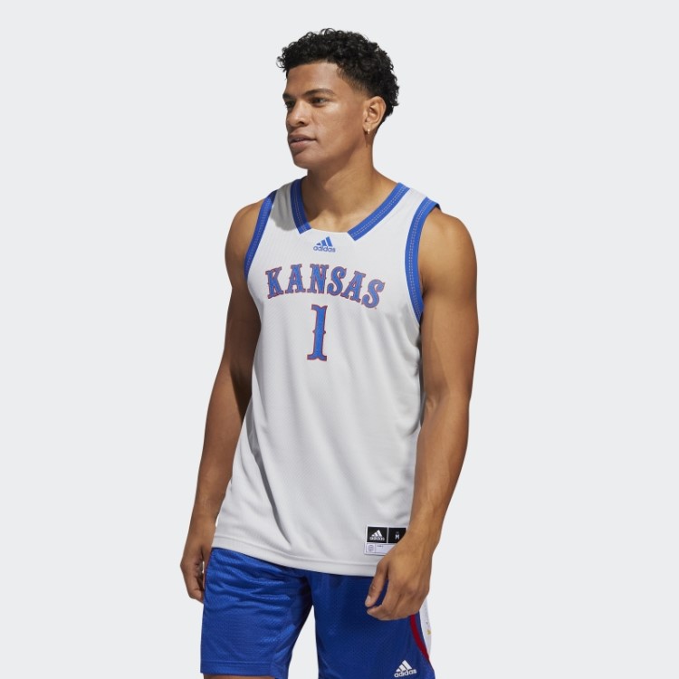 Camisa Cinza Claro Adidas Jayhawks Swingman