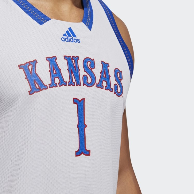 Camisa Cinza Claro Adidas Jayhawks Swingman