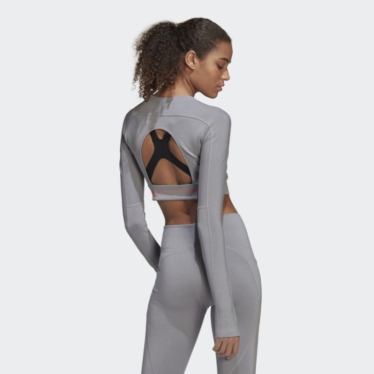 Adidas By Stella Mccartney Truestrength Manga Longa Cropped Light Onix Fashion