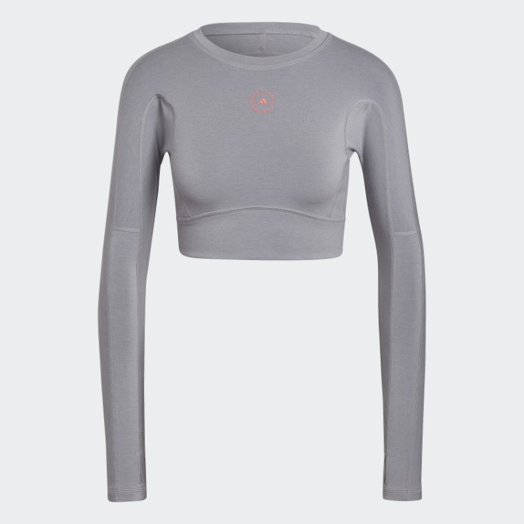 Adidas By Stella Mccartney Truestrength Manga Longa Cropped Light Onix Fashion