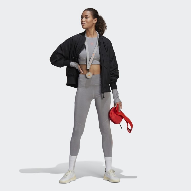 Adidas By Stella Mccartney Truestrength Manga Longa Cropped Light Onix Fashion