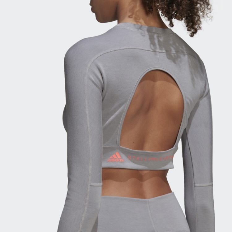 Adidas By Stella Mccartney Truestrength Manga Longa Cropped Light Onix Fashion