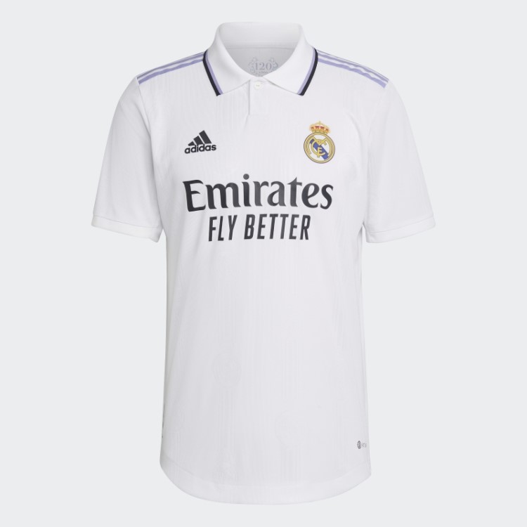 Real Madrid 22/23 Home Autêntico Jersey Adidas Branco