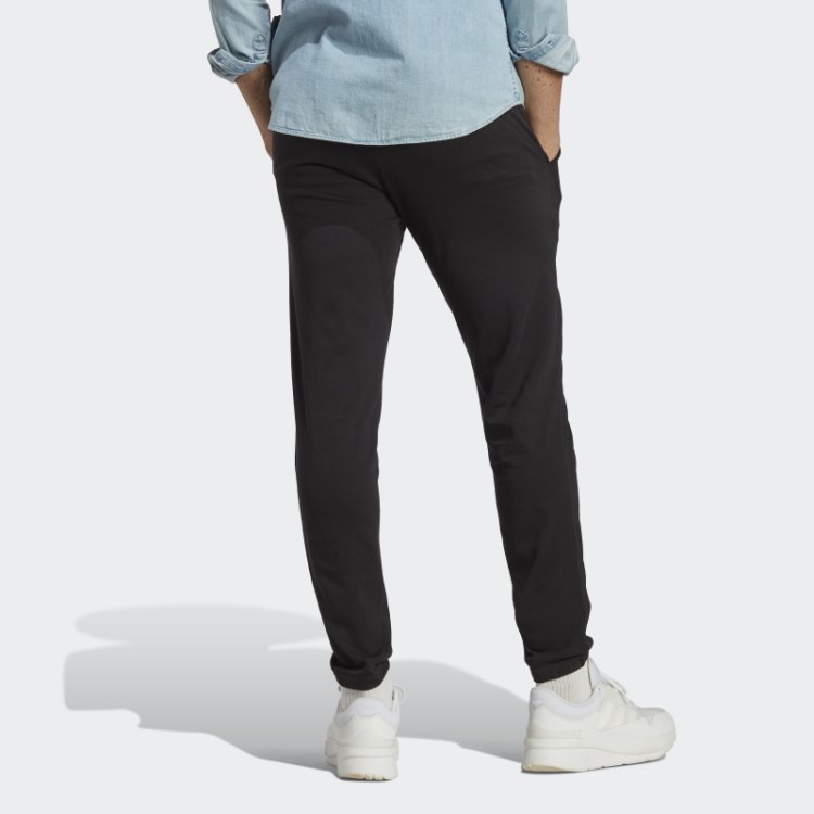 Essentials Joggers De Jérsei Simples Com Punho Elástico Afunilado E Logo Preto Adidas