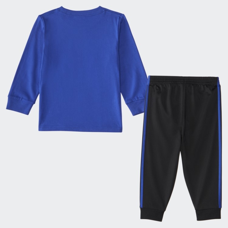Conjunto Jogger E Camiseta Manga Longa De Algodão Adidas Royal Blue