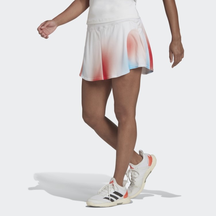 Saia De Tênis Estampada Melbourne Adidas Branca