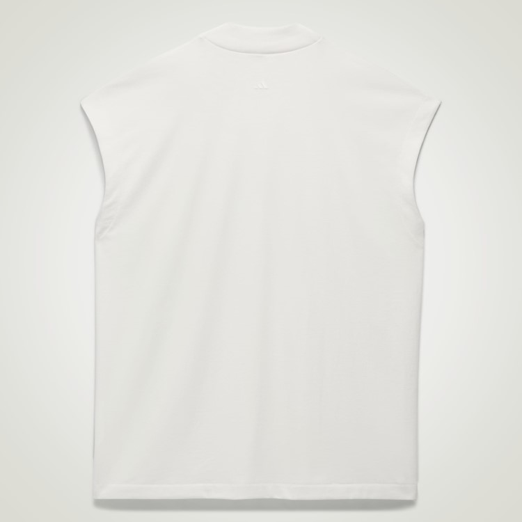 Camiseta Branca Sem Mangas De Basquete Adidas