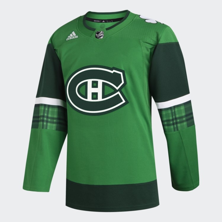 Camisa Adidas Montreal Canadiens St Pats Kelly Green11ccm