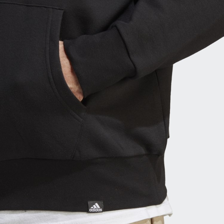 Moletom Com Capuz Gráfico Preto Adidas