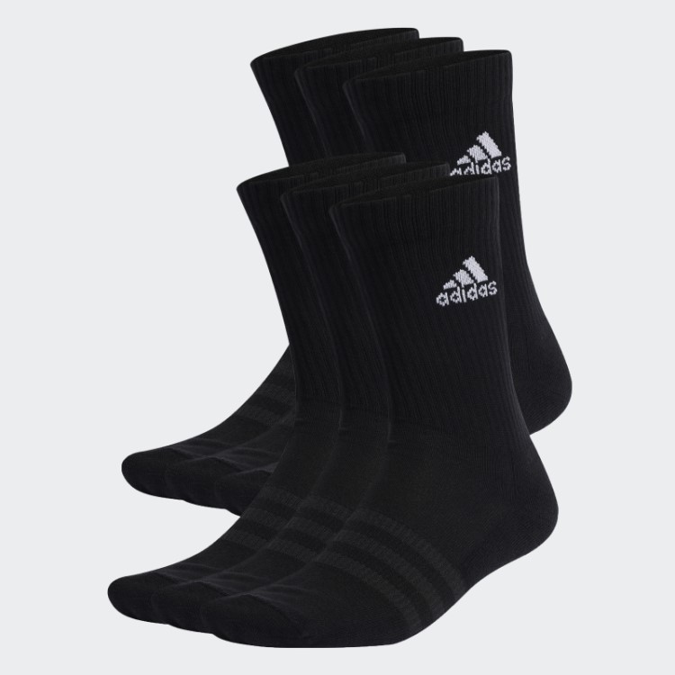 Meias Esportivas Acolchoadas 6 Pares Adidas Pretas