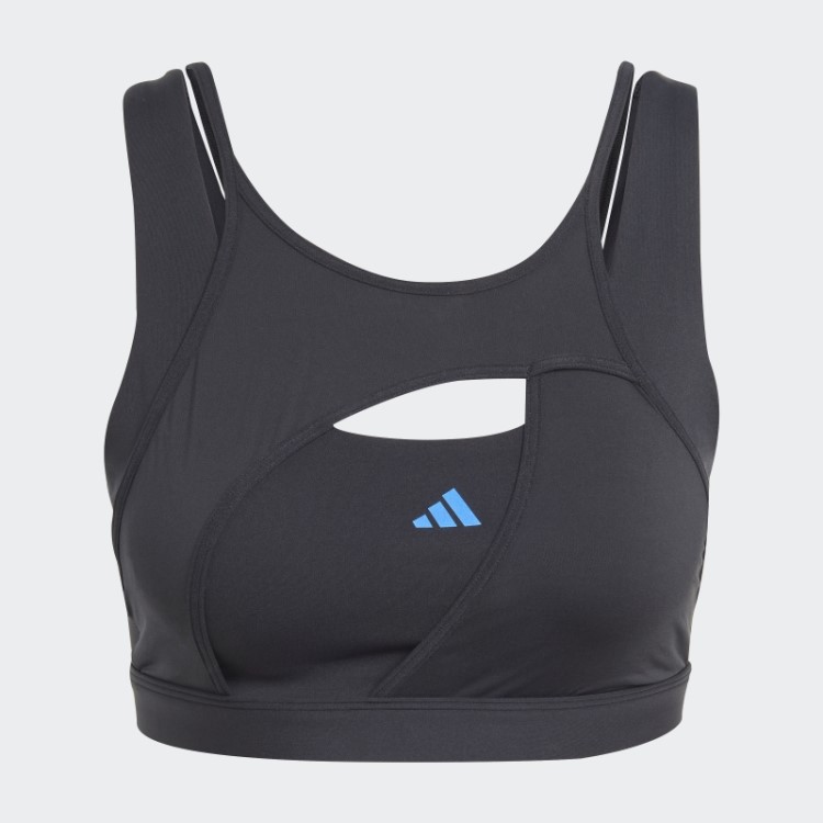 Sutiã De Suporte Médio Adidas Black Powerimpact Luxe