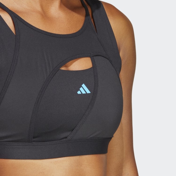 Sutiã De Suporte Médio Adidas Black Powerimpact Luxe