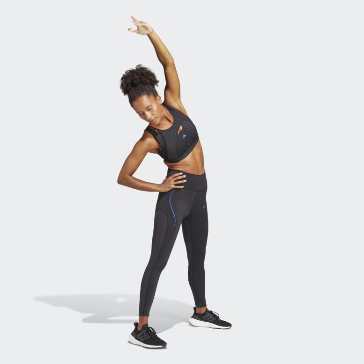 Sutiã De Suporte Médio Preto Adidas Powerimpact Luxe