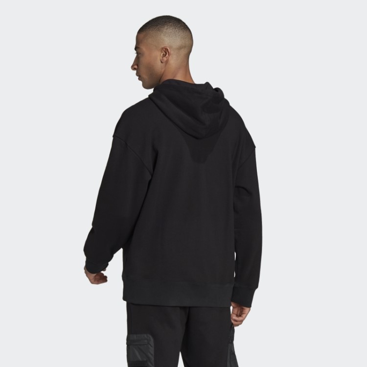 Adidas Preto R.y.v. Moletom Com Capuz Solto