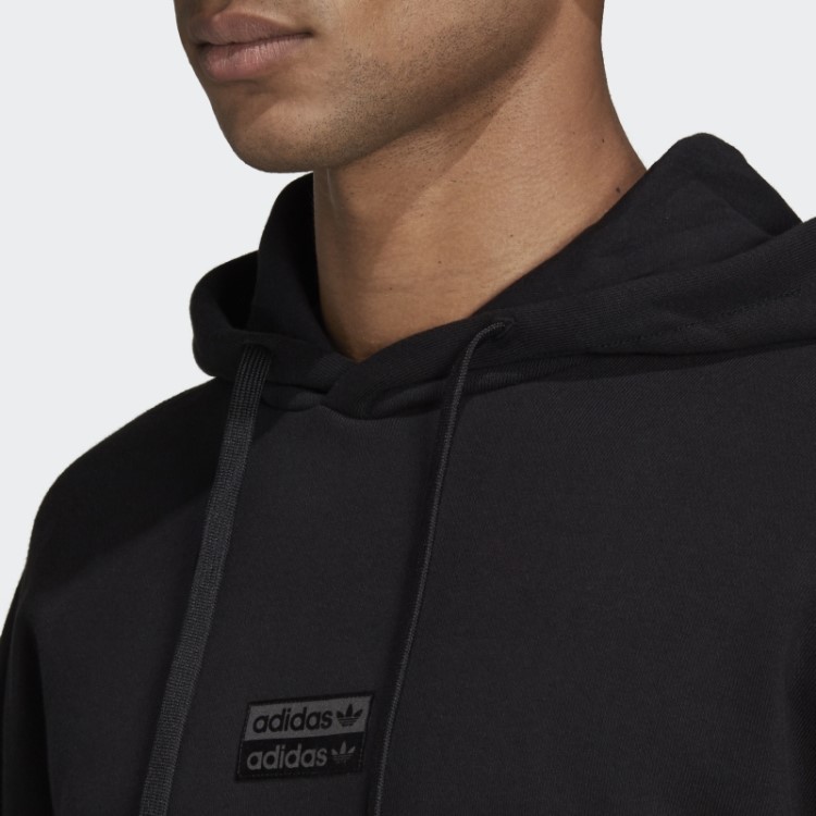 Adidas Preto R.y.v. Moletom Com Capuz Solto