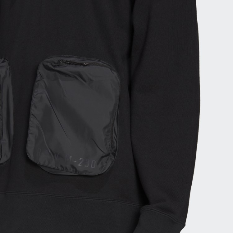 Adidas Preto R.y.v. Moletom Com Capuz Solto