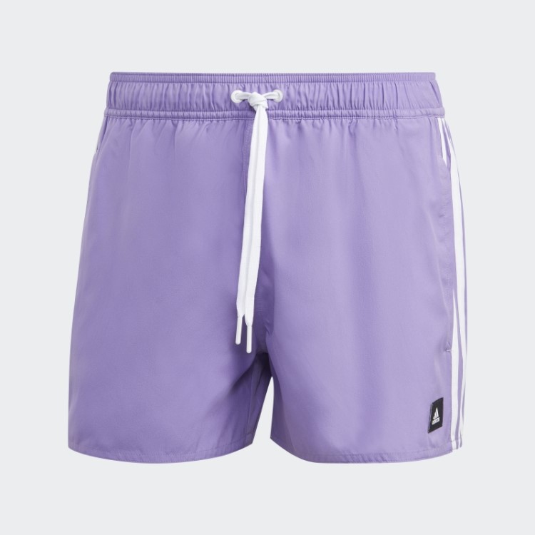 Short De Natação Clx Com As Três Listras Violeta Adidas