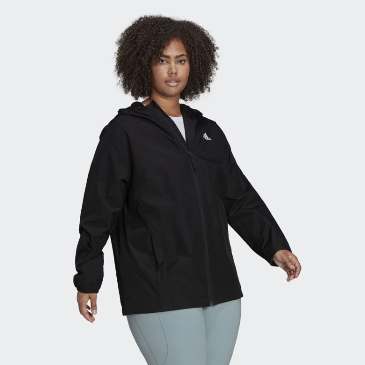 Jaqueta Preta Essencials Rain.rdy (tamanho Grande) Adidas
