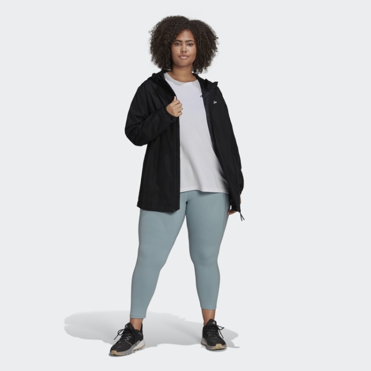 Jaqueta Preta Essencials Rain.rdy (tamanho Grande) Adidas
