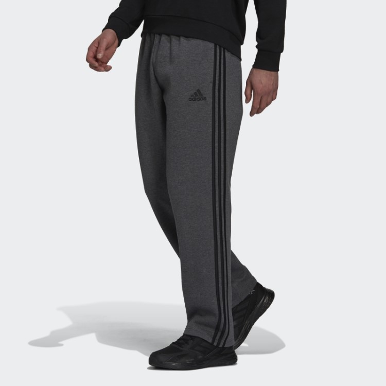 Calça De Lã Com Bainha Aberta E Bainha Aberta Com As Três Listras Adidas