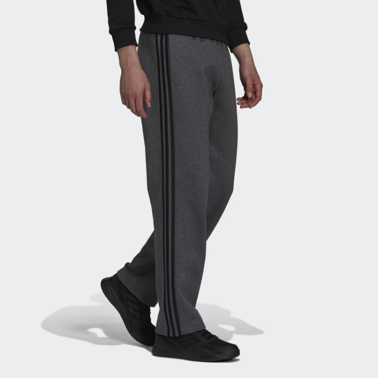 Calça De Lã Com Bainha Aberta E Bainha Aberta Com As Três Listras Adidas