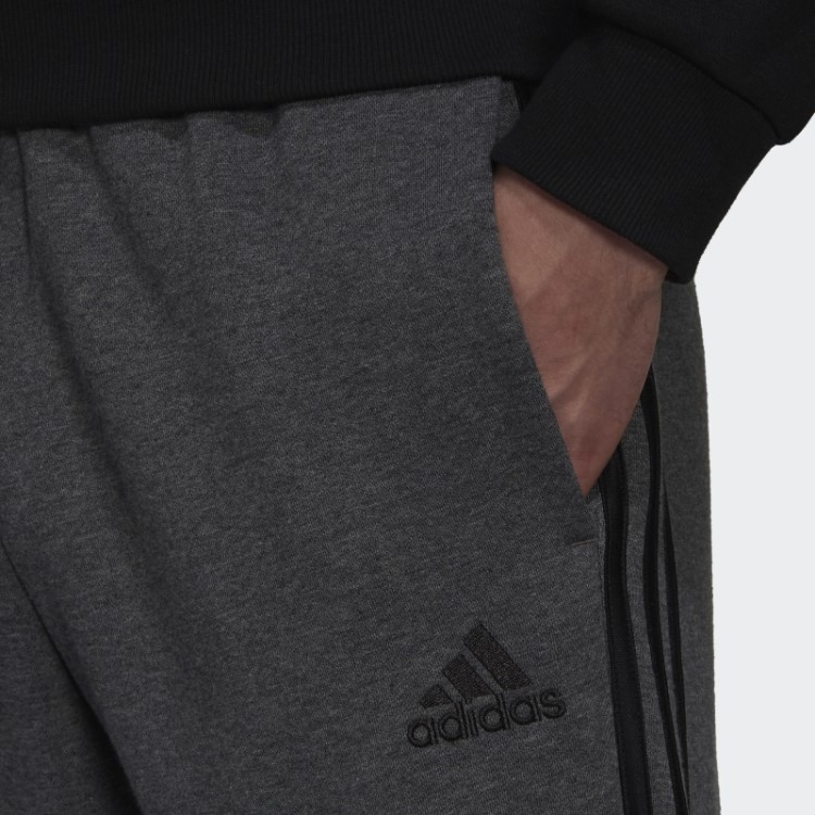 Calça De Lã Com Bainha Aberta E Bainha Aberta Com As Três Listras Adidas