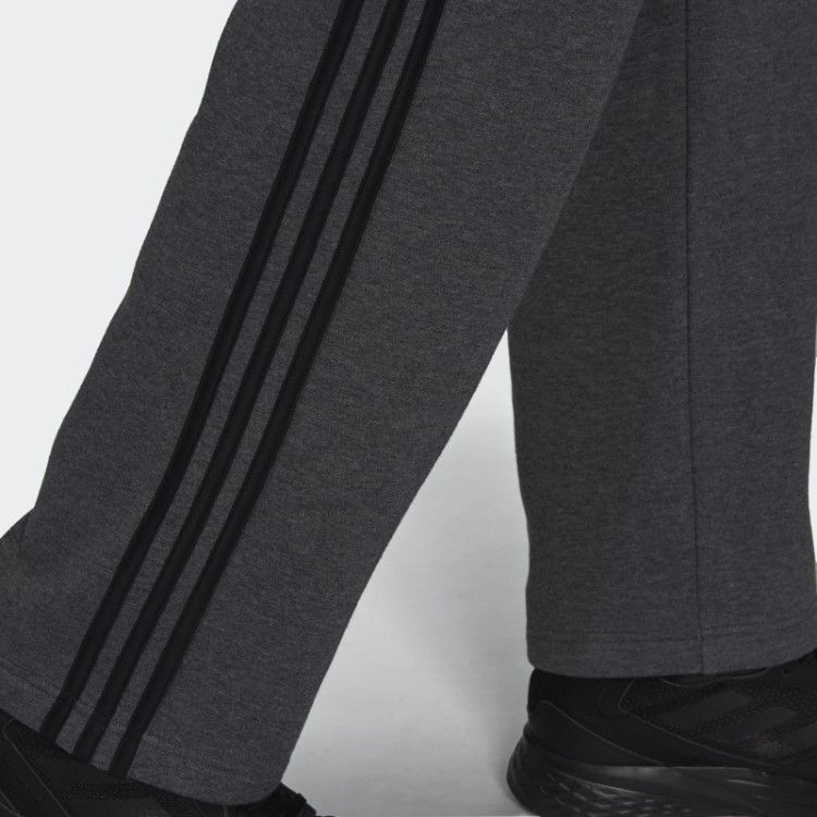 Calça De Lã Com Bainha Aberta E Bainha Aberta Com As Três Listras Adidas