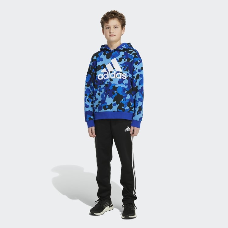 Pulôver Camuflado Com Capuz Azul Royal Adidas