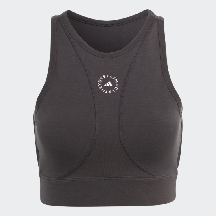 Adidas Preto Por Stella Mccartney Truestrength Yoga Crop Top Fashion