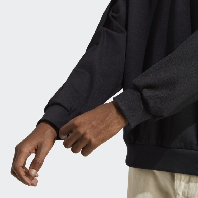 Moletom Gola Careca Adidas Adventure Inverno Preto
