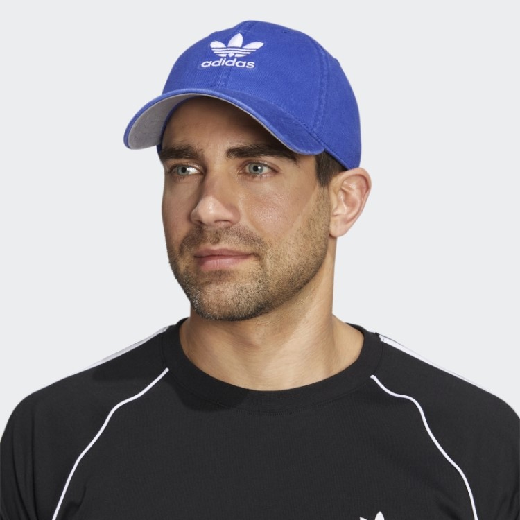 Chapéu Azul Relaxado Strapback Adidas