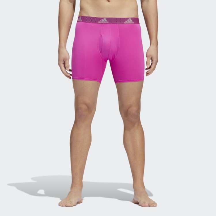 Cueca Boxer Performance 3 Pares Azul Adidas