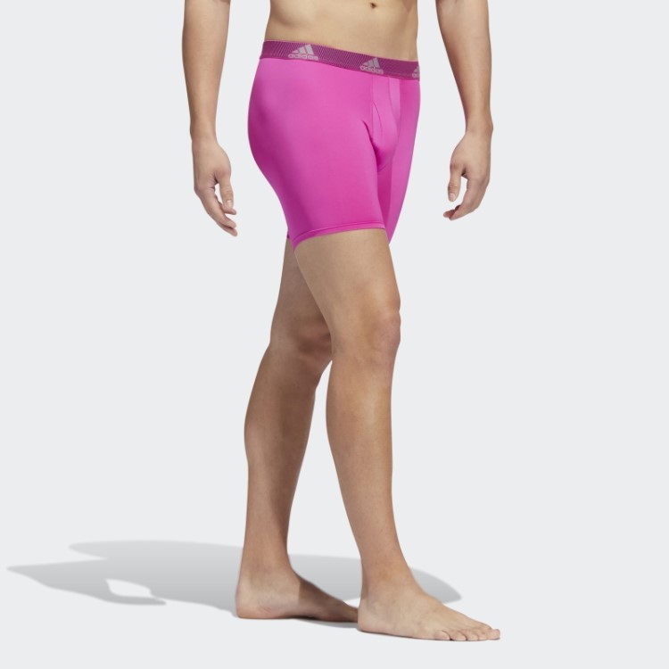 Cueca Boxer Performance 3 Pares Azul Adidas