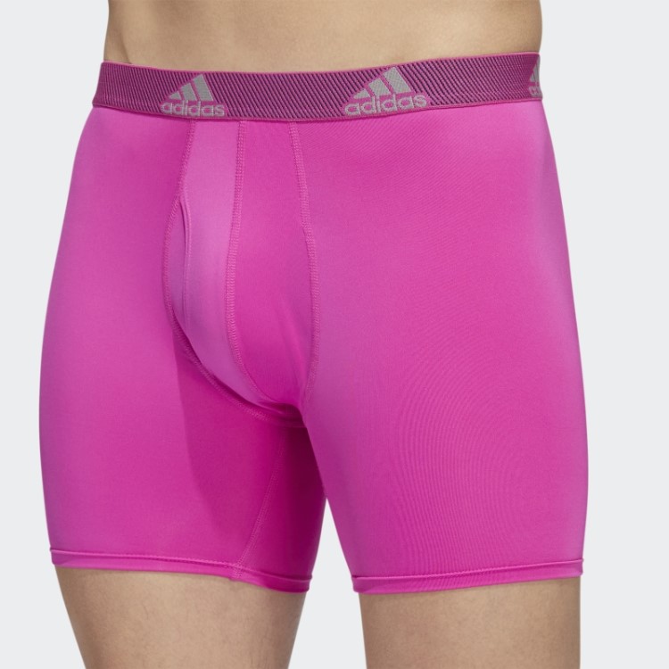 Cueca Boxer Performance 3 Pares Azul Adidas