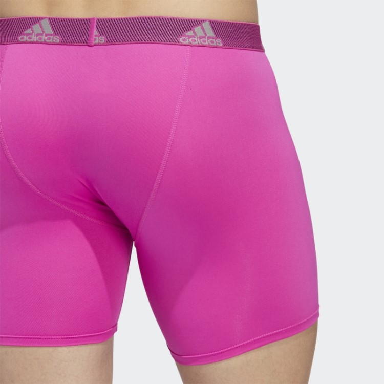 Cueca Boxer Performance 3 Pares Azul Adidas