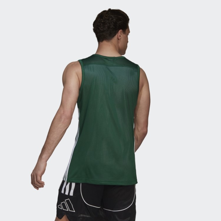 Camisa Reversível De Velocidade 3g Adidas Verde Escuro
