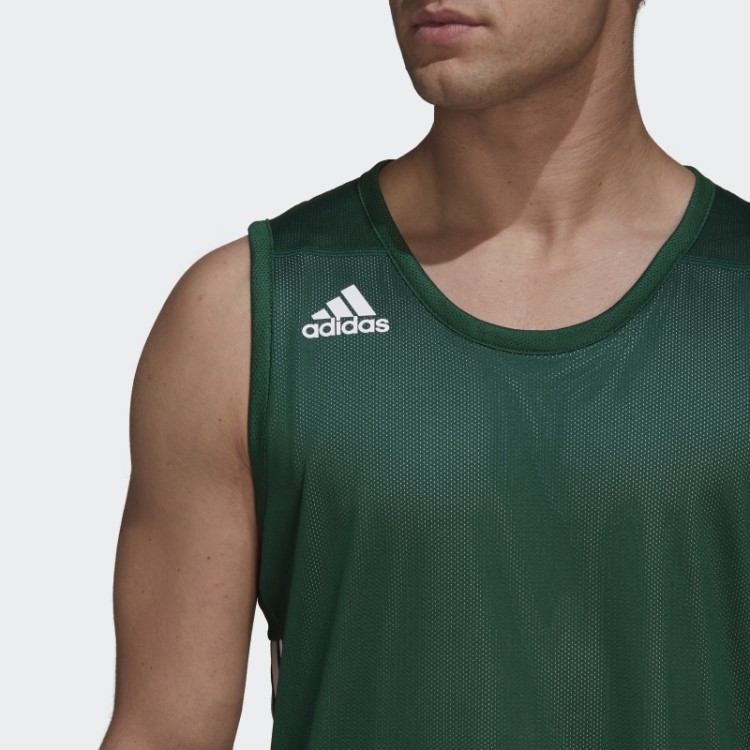 Camisa Reversível De Velocidade 3g Adidas Verde Escuro