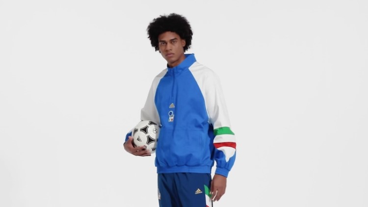 Top Adidas Azul Royal Italia Icon