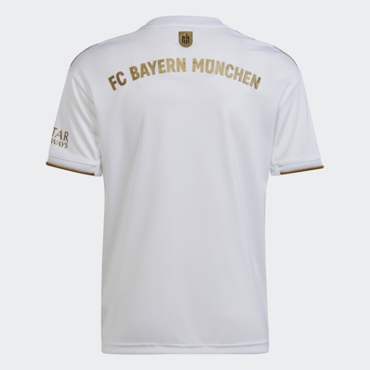 Adidas Fc Bayern 22/23 Away Jersey Futebol Escuro Moda Ouro