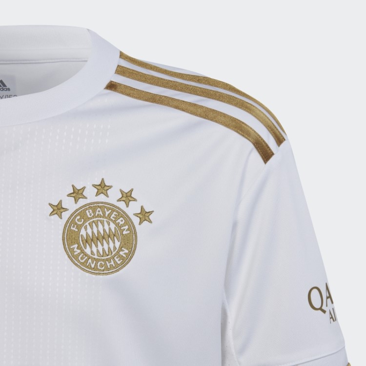 Adidas Fc Bayern 22/23 Away Jersey Futebol Escuro Moda Ouro