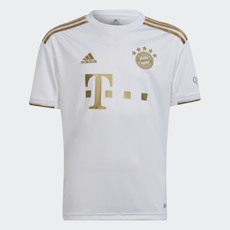 Adidas Fc Bayern 22/23 Away Jersey Futebol Escuro Ouro