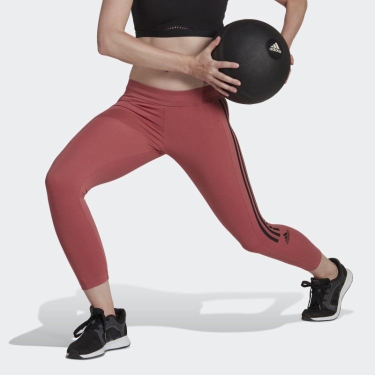 Aeroready Projetado Para Mover Leggings 7/8 Com Toque De Algodão Vermelho Adidas