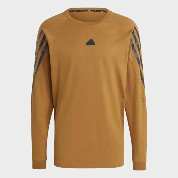 Future Icons Camiseta Manga Longa Com As Três Listras Bronze Adidas