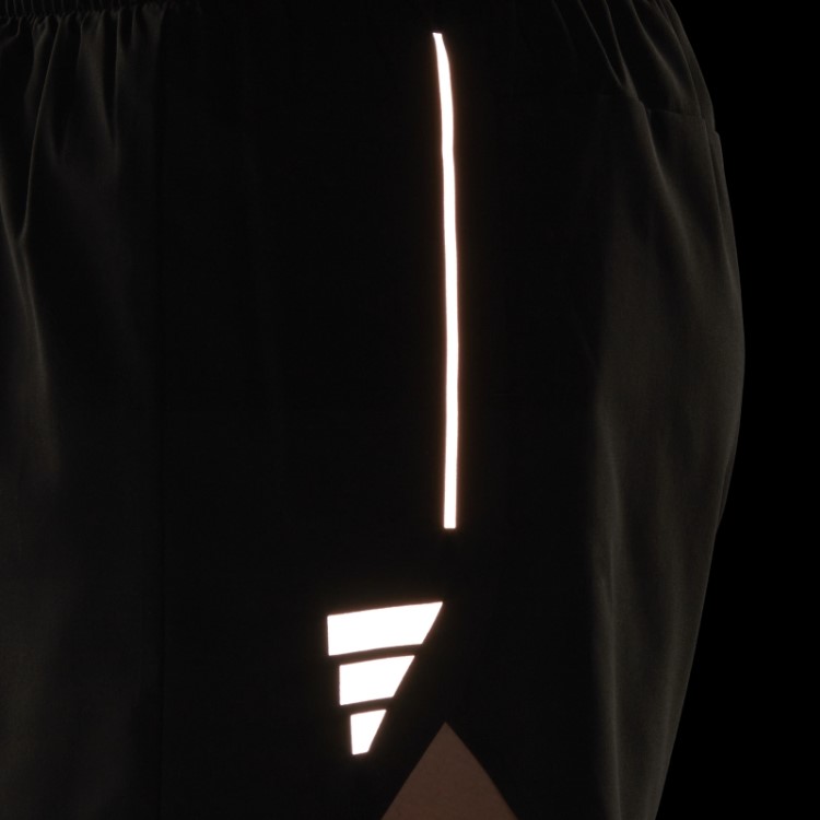 Bermuda Dividida Preta Da Adidas, The Run