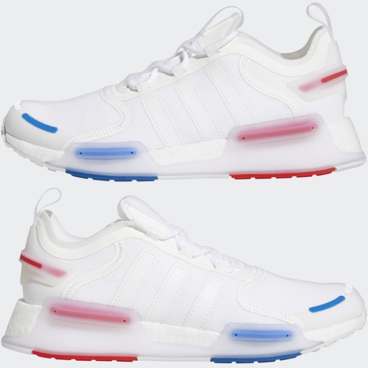 Elegantes Sapatos Brancos Adidas Nmd-v3