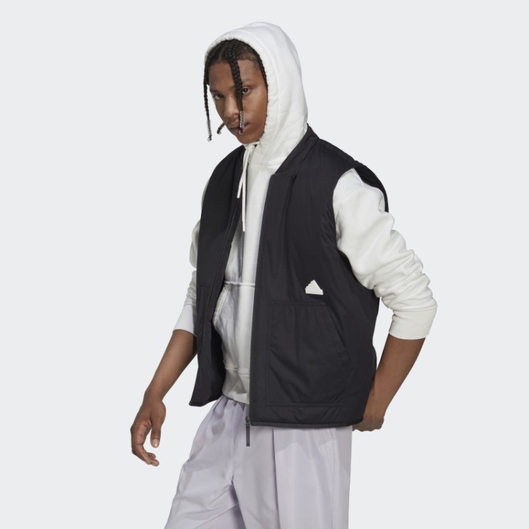Colete Puffer Preto Adidas Quente