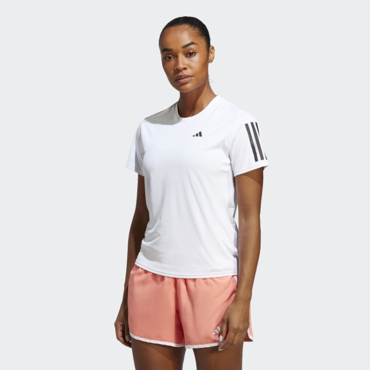Adidas Branca Possui A Camiseta Run